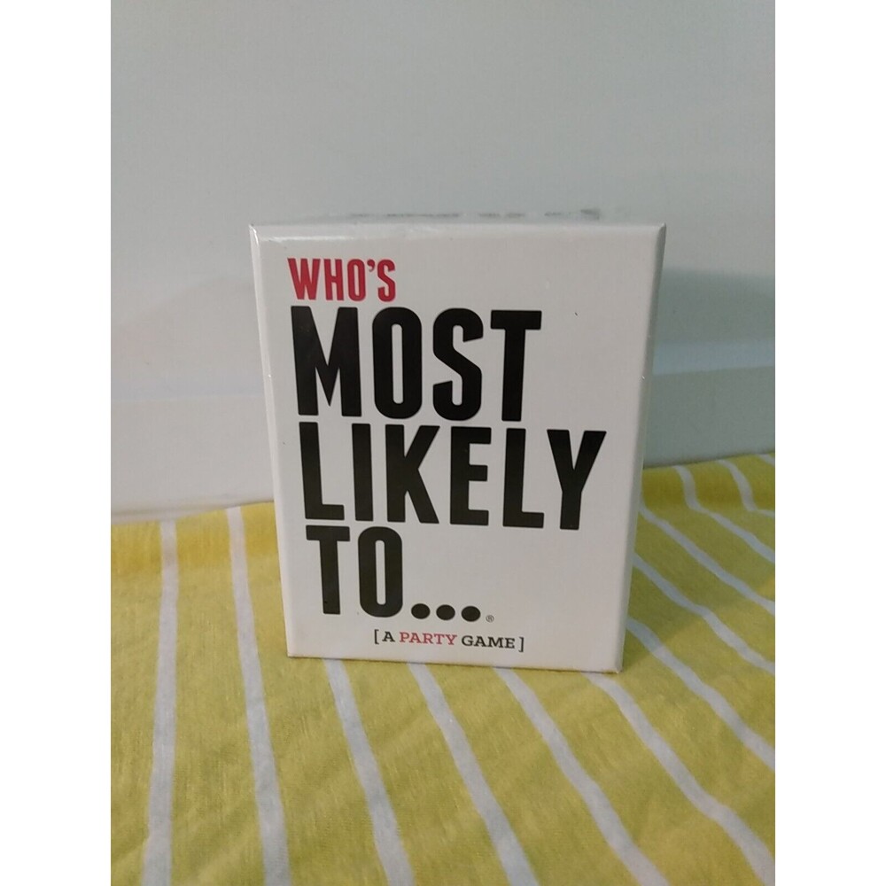 Who's Most Likely To. A Party Card Game 4 Players NEW Game night
